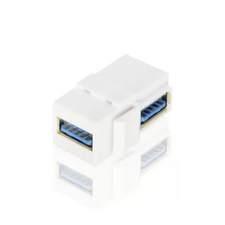 Right Angle USB A 3.0 Keystone Coupler