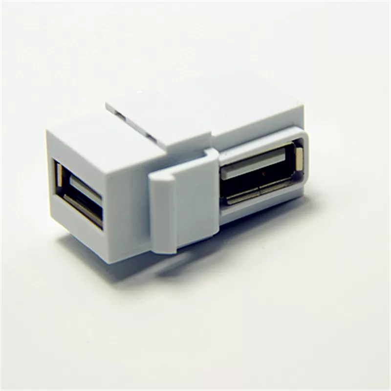 Right Angle USB A 2.0 Keystone Coupler