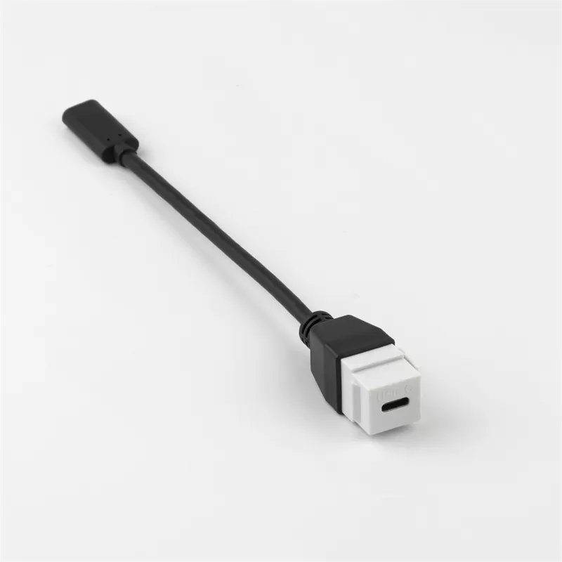 USB-C 10G Female to Female keystone jacket cable