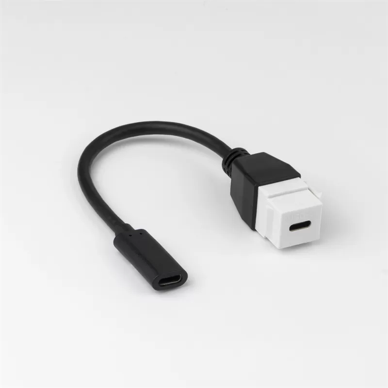 USB-C 10G Female to Female keystone jacket cable