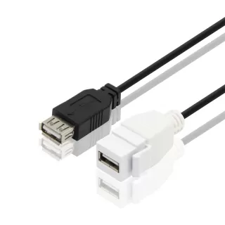 USB 2.0 Female to Female keystone cable