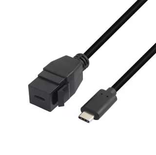 USB-C 10G Male to Female keystone cable