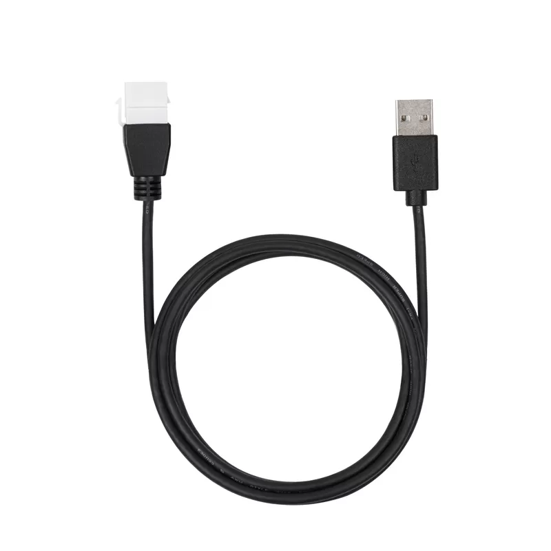 USB 2.0 Male to Female keystone jacket cable