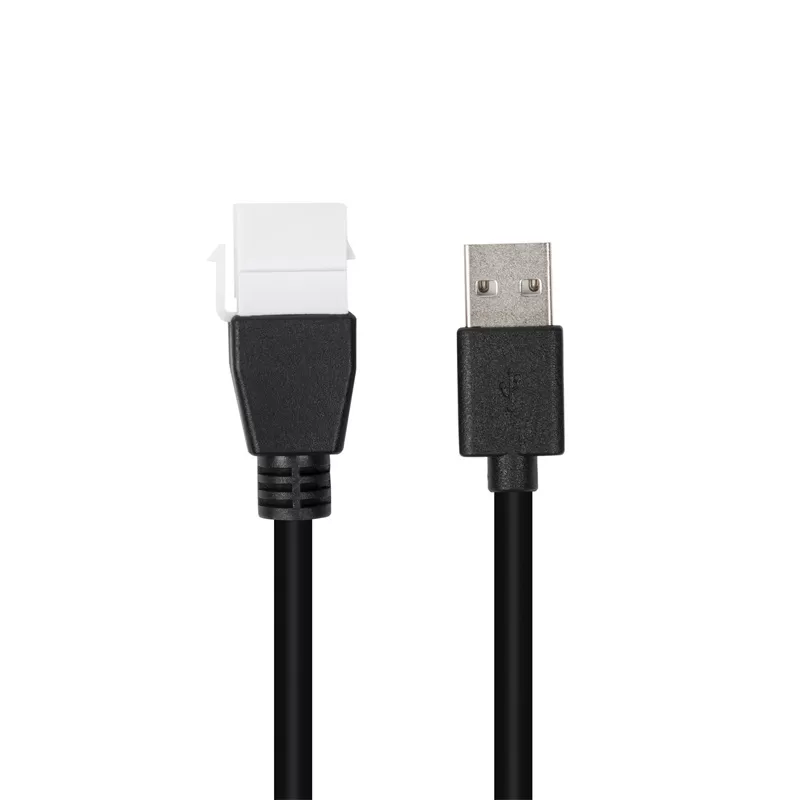 USB 2.0 Male to Female keystone jacket cable