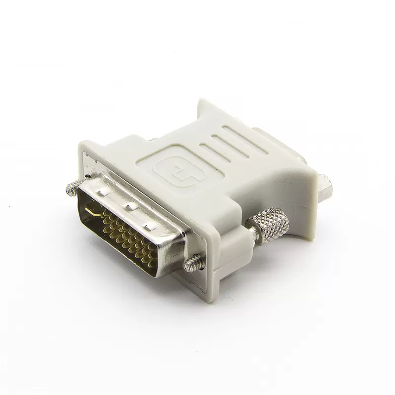 24+5 DVI Male to VGA Female Adapter White