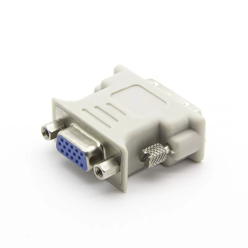 24+5 DVI Male to VGA Female Adapter White