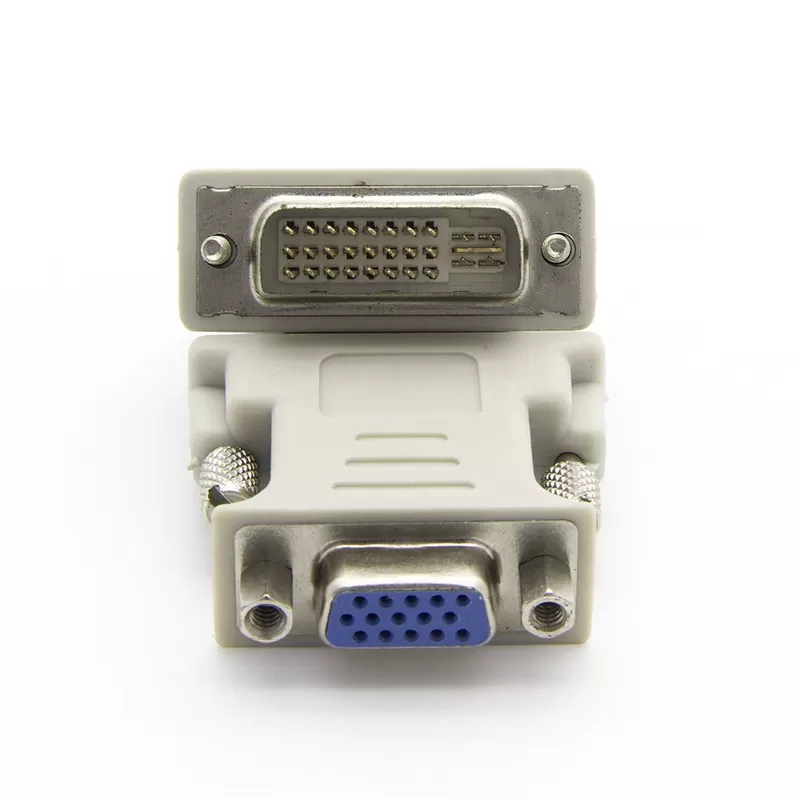 24+5 DVI Male to VGA Female Adapter White