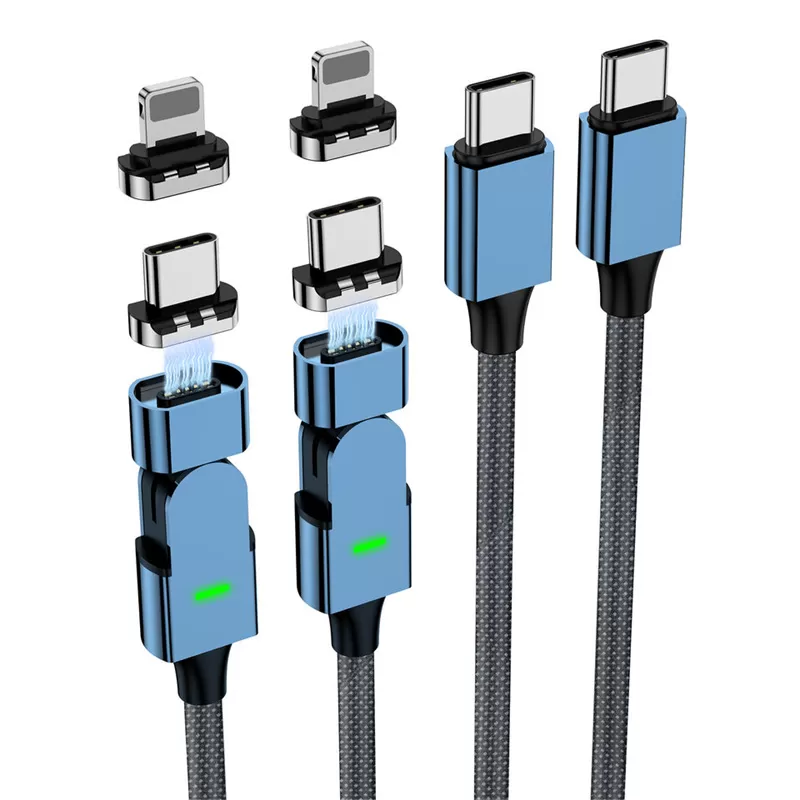 180 degree rotation Charging cable 5A Super fast charging Elbow USB Cable