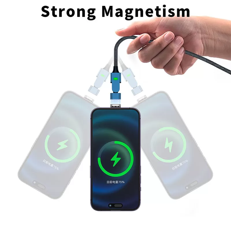 180 degree rotation Charging cable 5A Super fast charging Elbow USB Cable