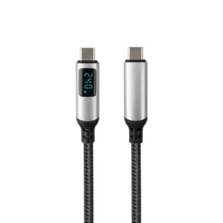 USB4 USB C LED 40Gbps 240W 8K Nylon Braid charging cable