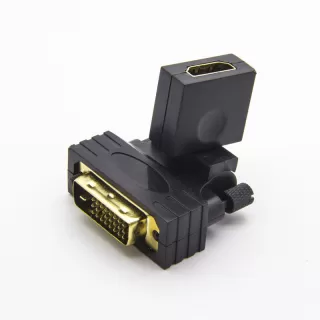 24+1 DVI Male to HDTV adapter 360 degree rotatable