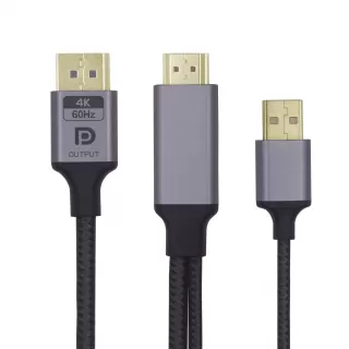 HDMI Male to Displayport Male 4K@60Hz Cable