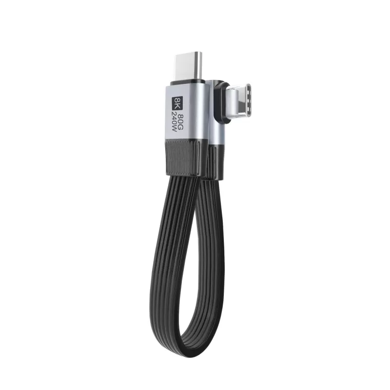 Right angle USB4 Ver 2.0 Full-featured flat  cable