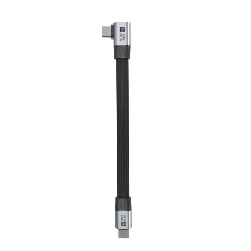 Right angle USB4 Ver 2.0 Full-featured flat  cable