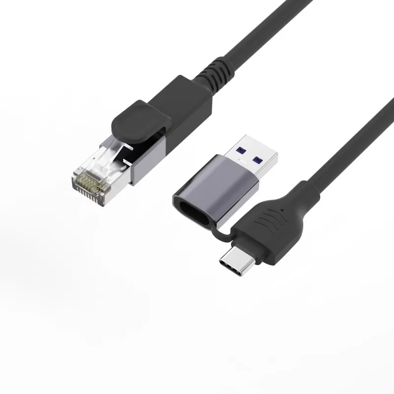 RJ45 to USB-A  Ethernet Cable