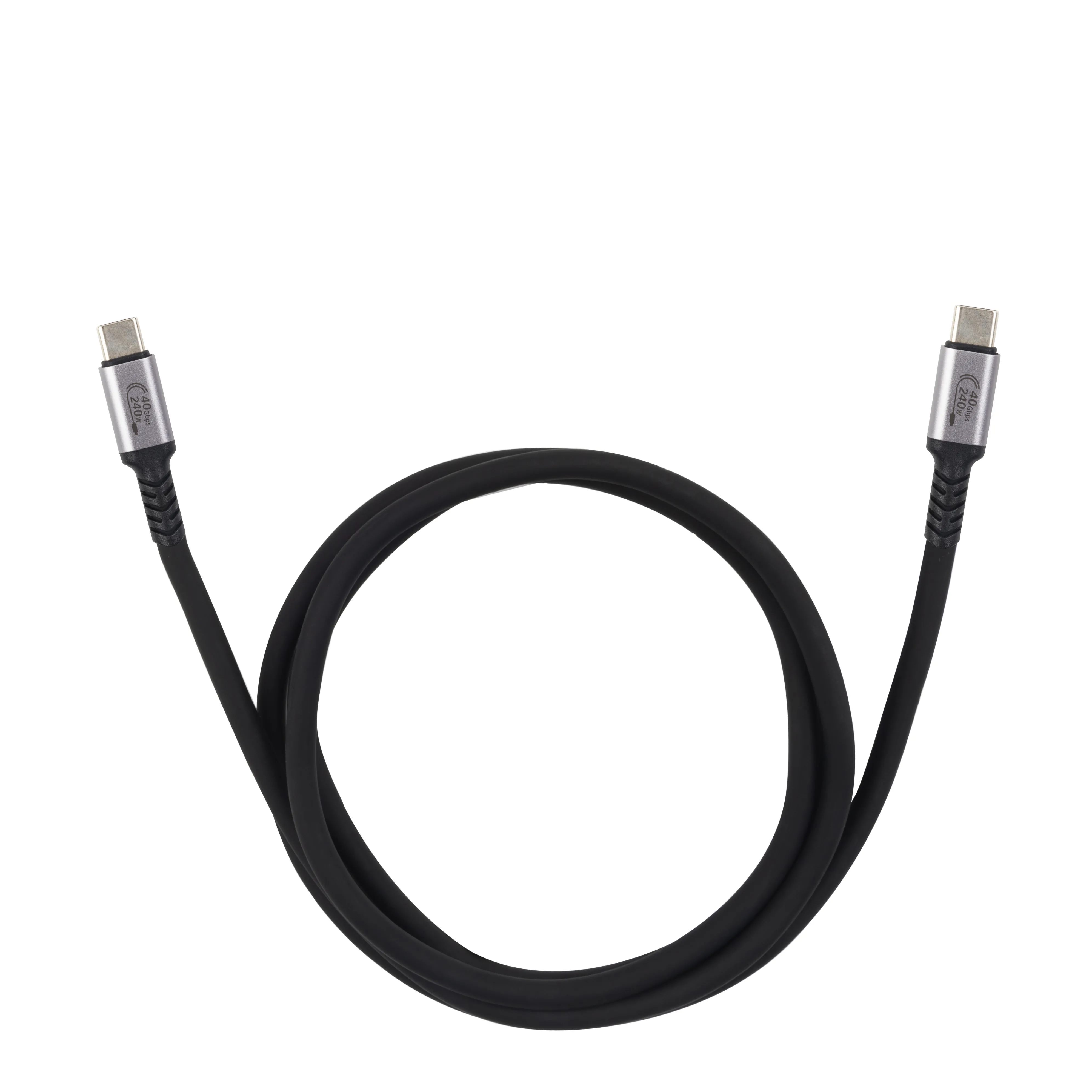 OEM ODM USB4 240W 40Gbps Type-C to C Silicone Cable