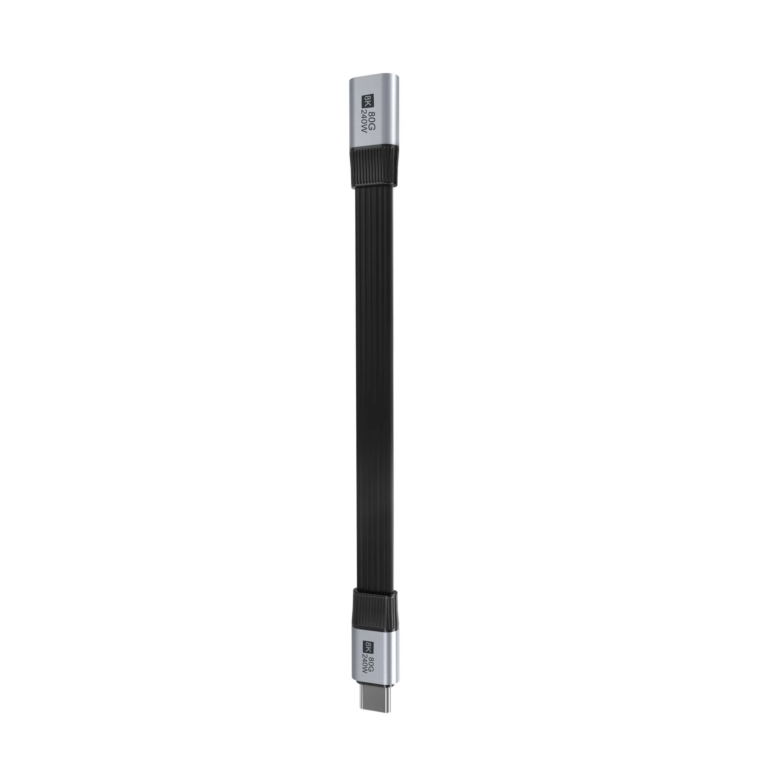 80Gbps Type-C Male to Female Flat Extension Cable